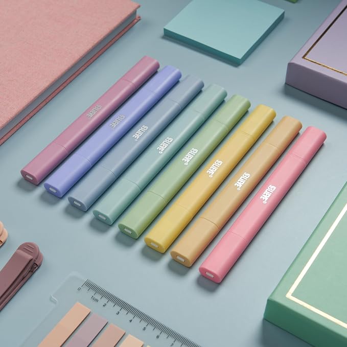 BLIEVE Bible Highlighters No Bleed Through, Pastel Colors, Dual Tip, 8 Pack | - Image 5