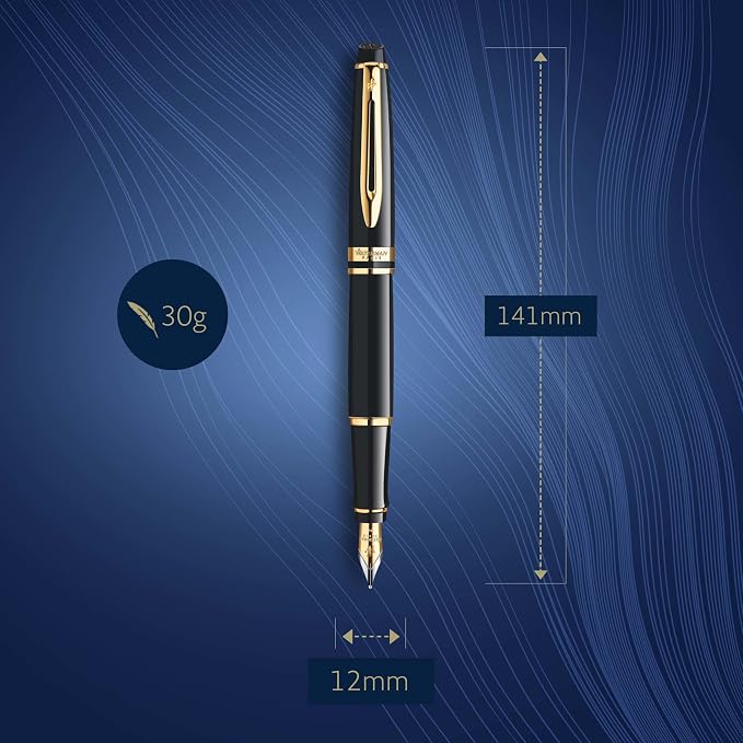 Waterman Expert Fountain Pen, Gloss Black - Image 3