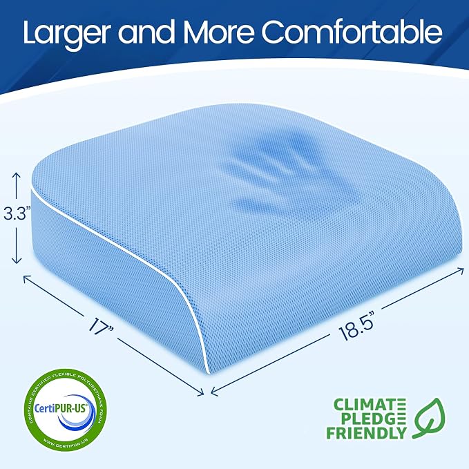 SweetSlubr Seat Cushion for Tailbone Pain Relief, Office Chair Cushion - Image 2