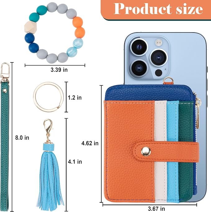 Airkit Wristlet Wallets for Women, Keychain RFID Blocking Credit Card Holder - Image 2