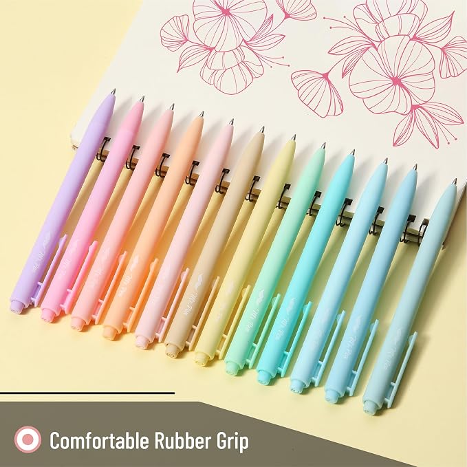 Mr. Pen- Retractable Gel Pens, 12 Pack, Fast Dry, Smooth Writing, Cute Pens - Image 5