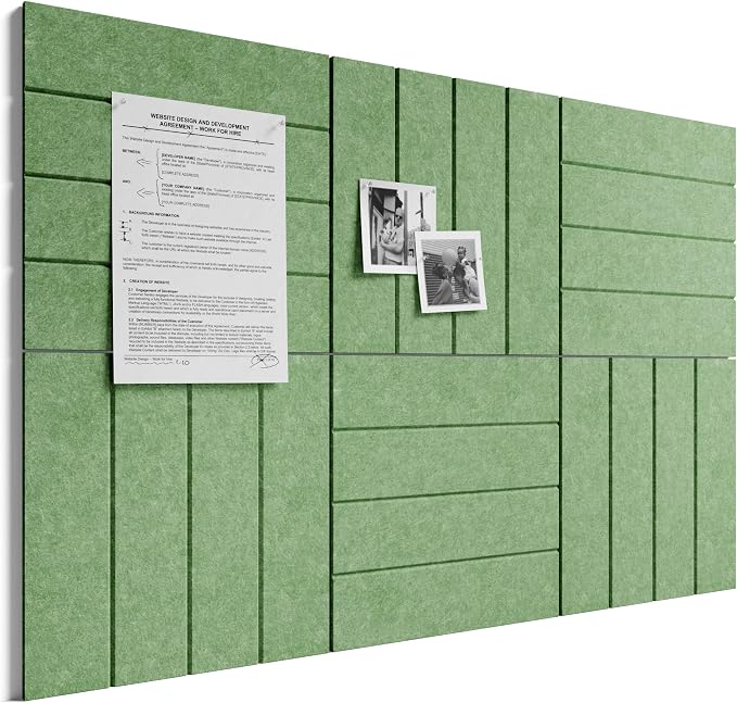 Bumusty Large Cork Board Alternative-36 x 24" Felt Bulletin Board Tiles by BUMUSTY