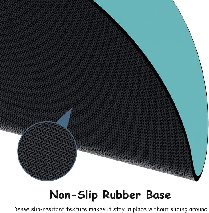 Dapesuom Small Mouse Pad, 6 x 6 Inch Thick Rubber Premium-Textured Non-Slip - Image 4