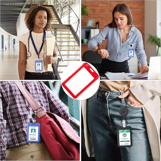 15 Pack Sliding ID Badge Holder - Image 6
