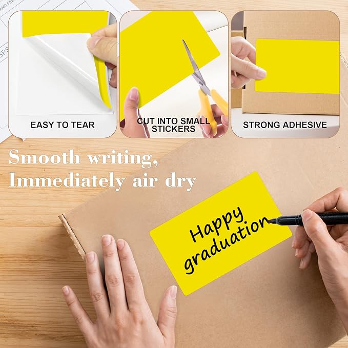 PARLAIM 3x5 inch Rectangle Color Code Stickers - Image 3