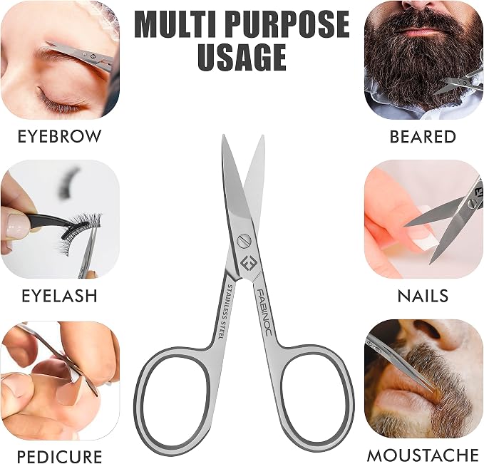Curved Nail Scissors for Women & Men – German Quality Stainless Steel – Small - Image 2