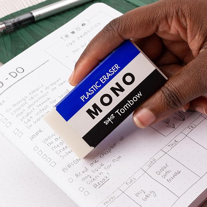 TOMBOW 57332 Mono Eraser, 1 Pack. Cleanly Removes Marks Without Damaging Paper - Image 6