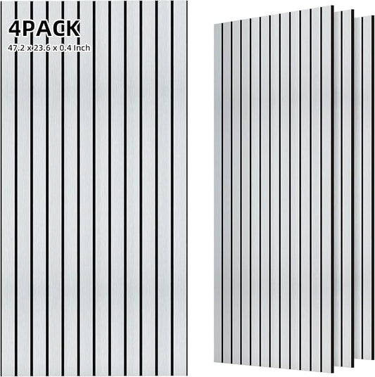 TO-TH Wood-Look Acoustic Panel, 4 Pack 47.2” x 23.6” Soundproof Wall Panels by TO-TH