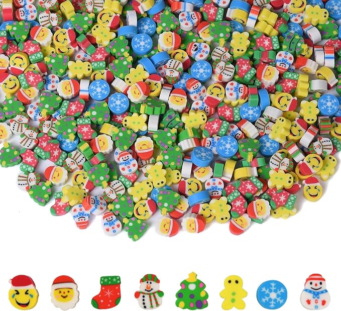 300PCS Mini Cute Pencil Erasers by QDXATIVP