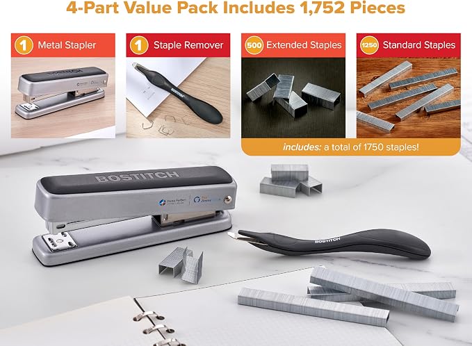 Bostitch Titan Heavy Duty Metal Stapler, 50 Sheet Capacity - Image 5