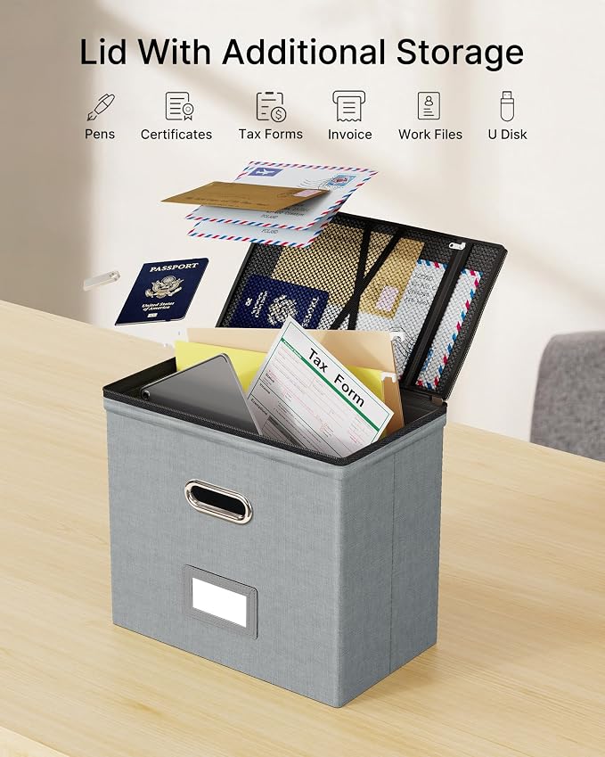Oterri 2 Pack File Organizer Boxes - Image 2
