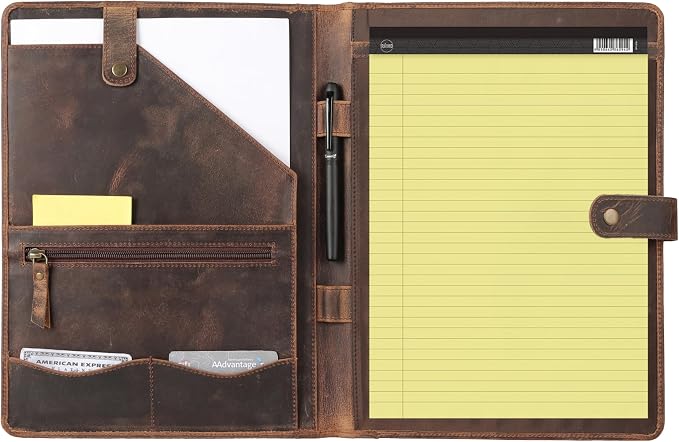 KomalC Leather Portfolio Folder by KomalC