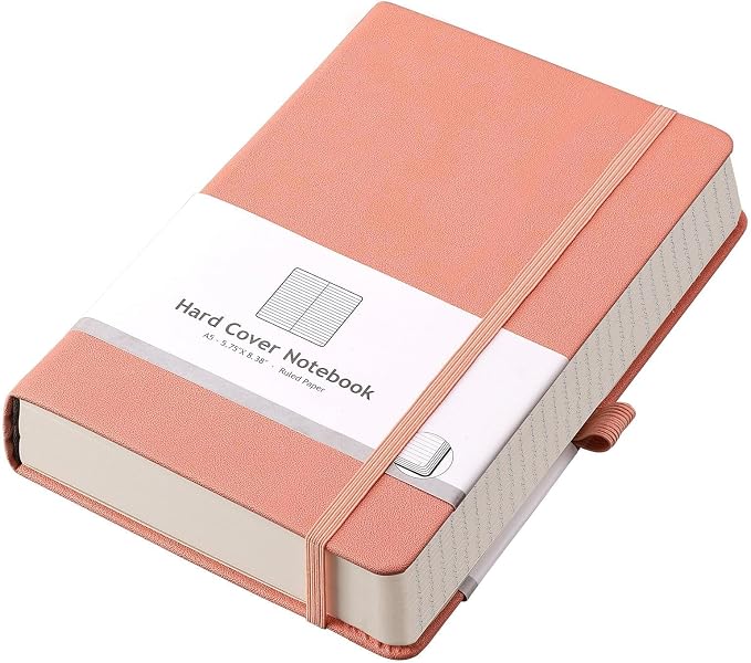 AHGXG Thick Journal Lined Notebook, 320 Numbered Pages Leather Journal by AHGXG