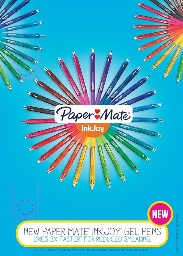 Paper Mate InkJoy Gel Pens, Retractable, Fine Point, Teacher Supplies - Image 7