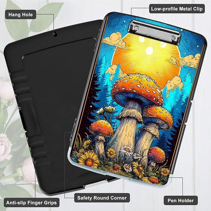 A4 Clipboard with Storage Pen Holder, Clipboards Organizer Nursing Clipboard - Image 5