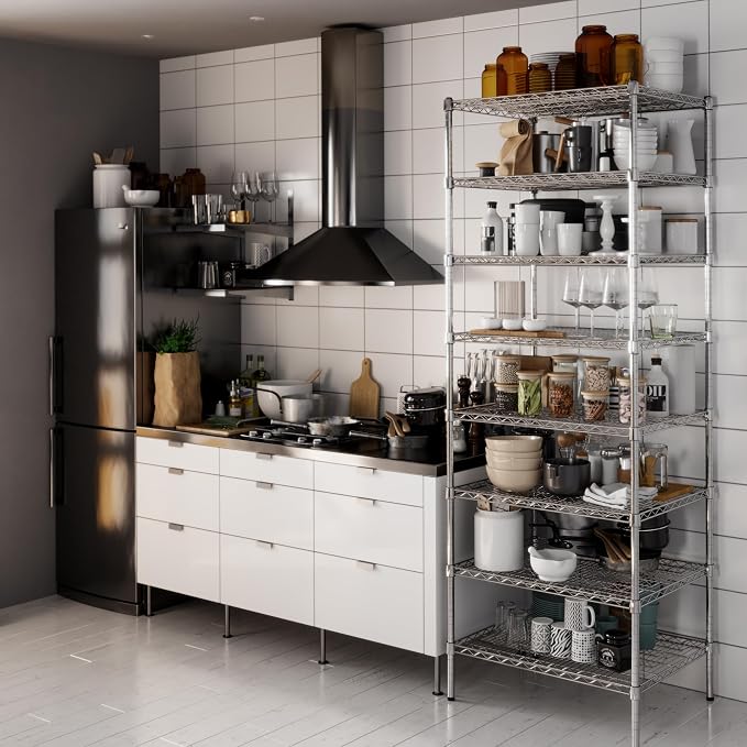 Regal Altair 24" Deep x 30" Wide x 86" Height Wire Shelving Kit | 8-Tier | NSF - Image 2