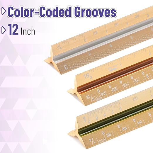 Mr. Pen- Architectural Scale Ruler, 12 inch - Image 2