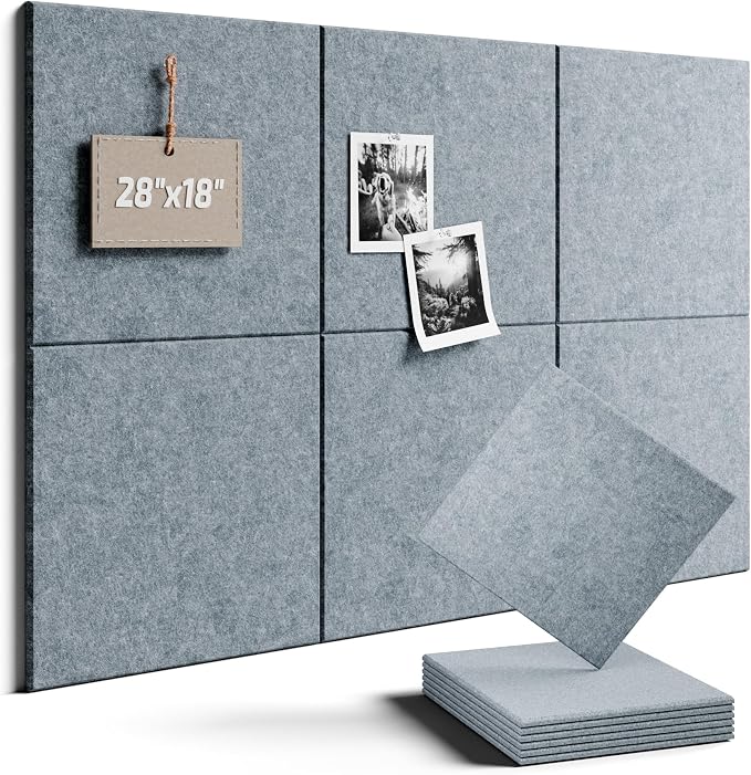 Felt Bulletin Board Tiles -28"x18" Cork Board Alternative by FLUXYNARA