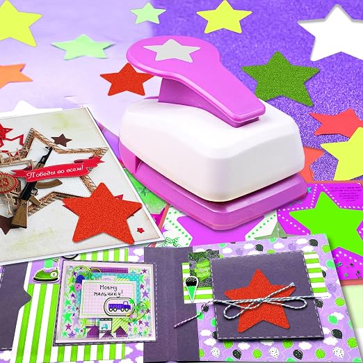 Star Hole Punch 2 inch, Star Paper Punch, Stars Shaped Hole Punch, Scrapbooking - Image 2