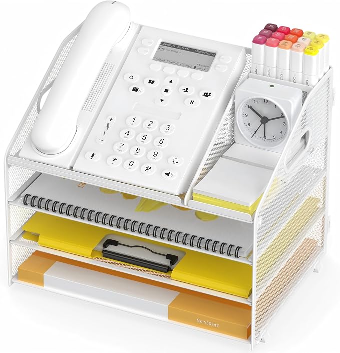 Letter Tray Paper, 4 Tier Desk Organizer by OrgMate