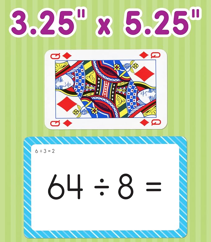 Carson Dellosa Division, and Multiplication Flash Cards, 3 Sets of Flashcards - Image 5