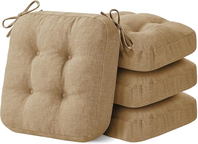 IASEAHK Chair Cushions for Dining Chairs, Dining Chair Cushions, Tufted Indoor by IASEAHK
