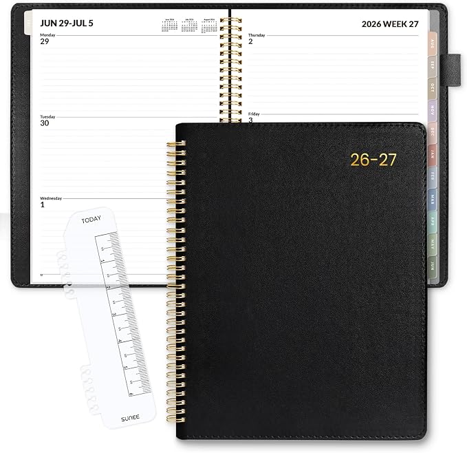SUNEE 2026-2027 Weekly & Monthly Planner 9"x11.2" by SUNEE
