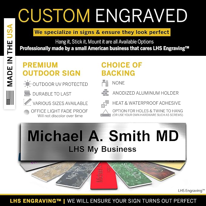Custom Name Plate for Doors, - Image 3