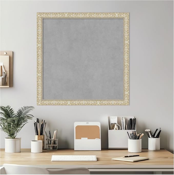 Amanti Art Silver Framed Magnetic Board 22x22 Medium Vision Board - Image 6