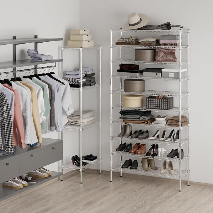 Regal Altair 14" Deep x 42" Wide x 86" Height Wire Shelving Kit | 10-Tier | NSF - Image 5