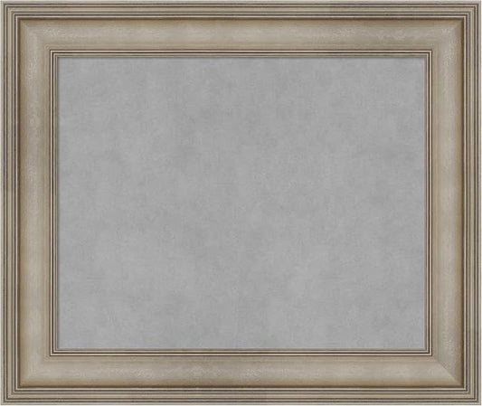 Amanti Art Silver Framed Magnetic Board 21x25 Small Vision Board by AmantiArt