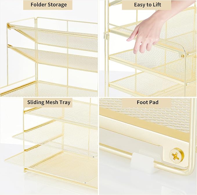 OPNICE Desk Organizer, 6-Tier Letter Tray Paper Organizer, Desktop File - Image 7