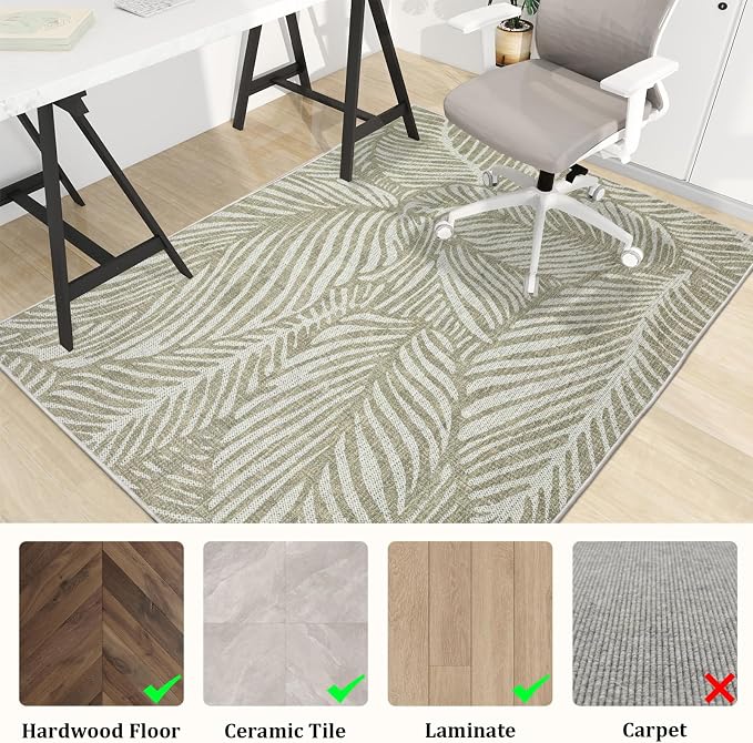 Office Chair Mat for Hardwood Floor, Machine Wash - Image 3