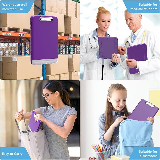Hongri Clipboard with Storage with Pen Holder, Folder Nursing Clip Board 8.5 x - Image 7