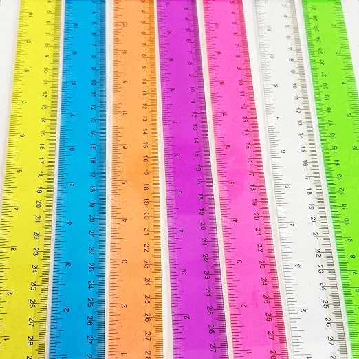 Ruler 12 inch Rulers for Kids Plastic Clear Ruler Bulk for Classroom School - Image 4
