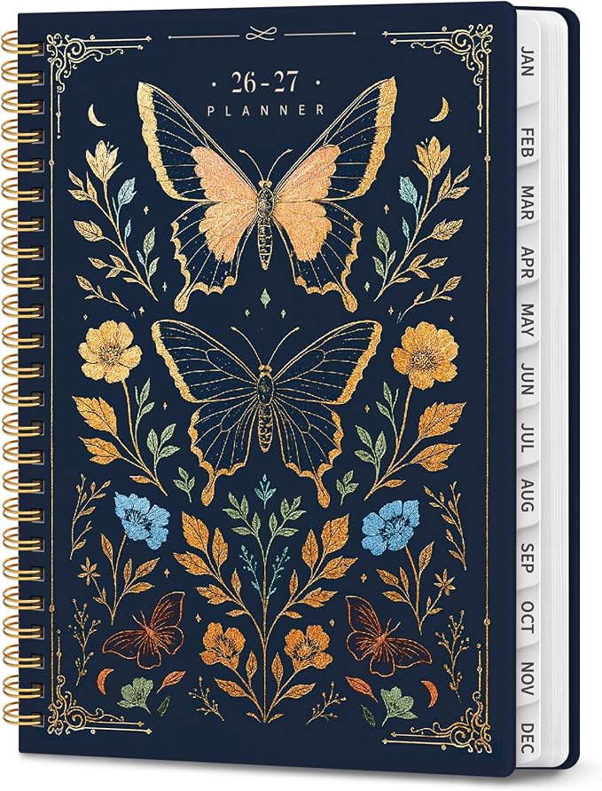 Planner 2026-2027, Hardcover Monthly and Weekly Academic Planner July 2026 by Zotia