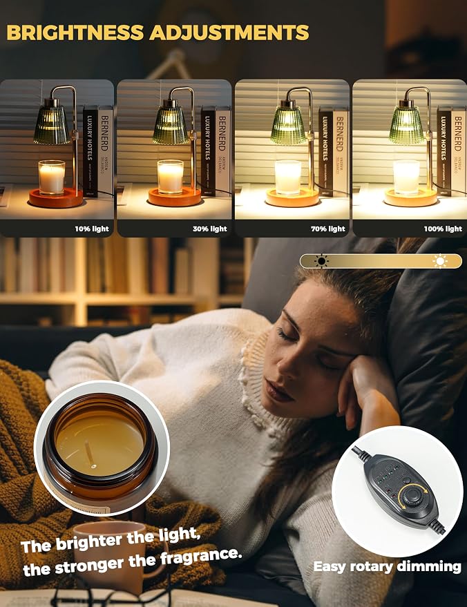 GODONLIF Green Candle Warmer Lamp - Image 2