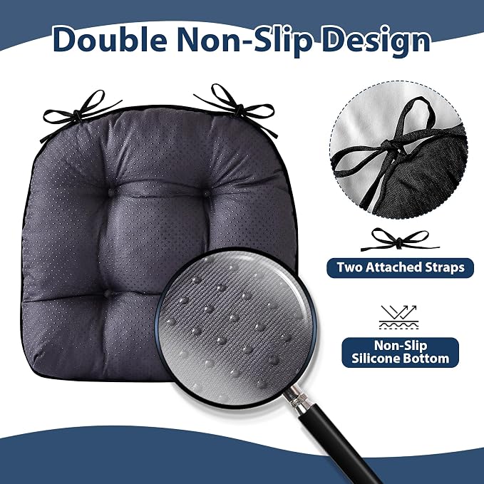 IASEAHK Chair Cushions for Dining Chairs, Seat Cushions for Kitchen Chairs - Image 4