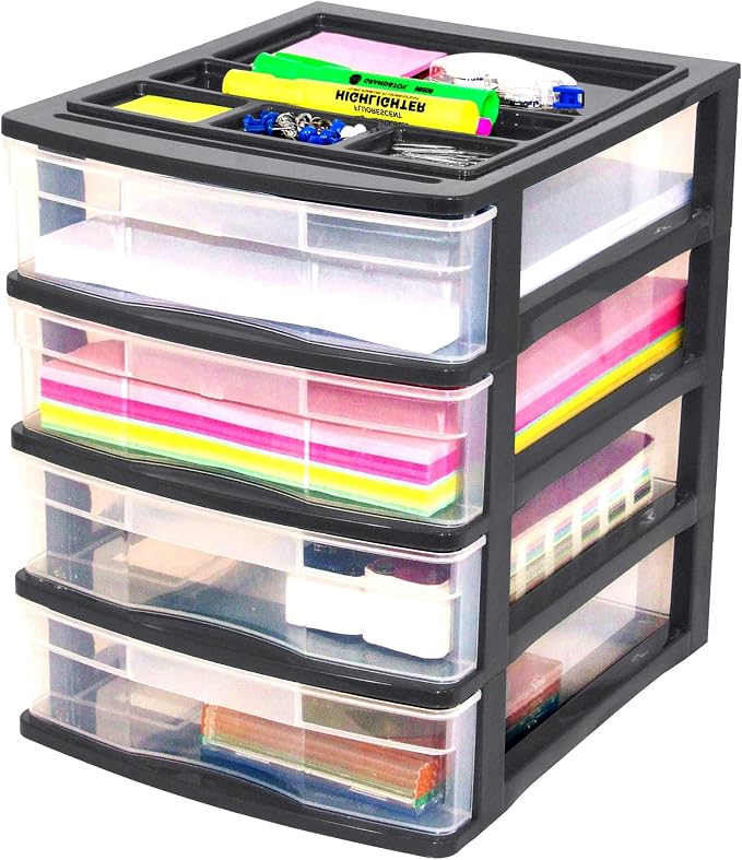 Gracious Living 4 Drawer Desktop & Countertop Organizer w/Organization Lid - Image 7
