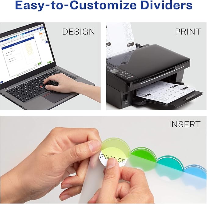 Avery Insertable Style Edge Plastic Dividers - Image 3