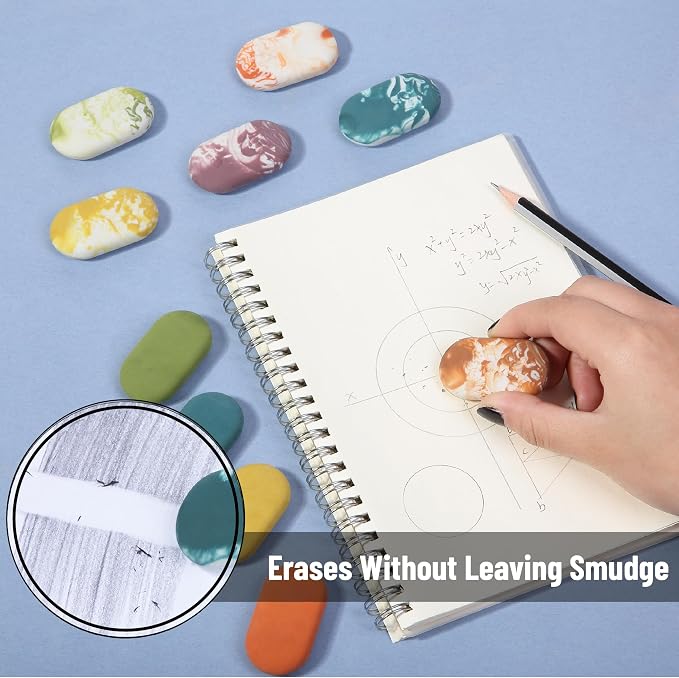 Mr. Pen- Marble Pencil Erasers, 12 Pack, Art Sketching, Clean Smudge-Free - Image 5