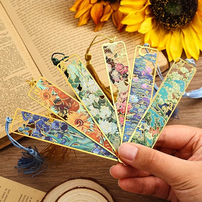 6 Pieces Metal Bookmarks with Tassel - Image 5