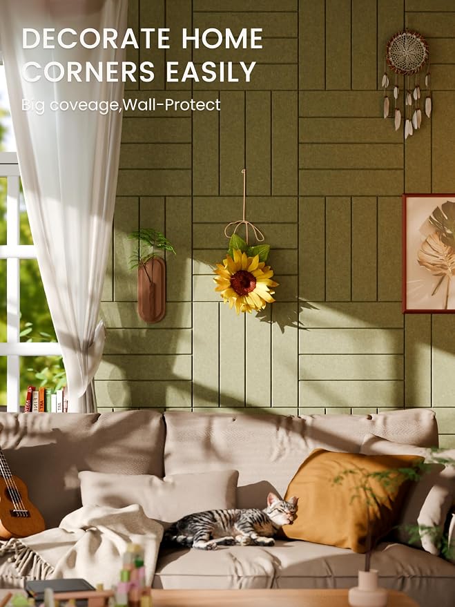 Bumusty Large Cork Board Alternative-48 x 36" Felt Bulletin Board Tiles - Image 4