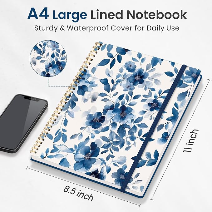 Taja Large Spiral Lined Journal - Image 5
