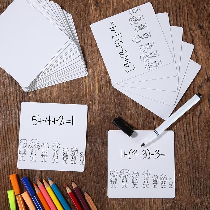 Spakon 50 Pack Dry Erase Blank Magnetic Labels Magnets Multipurpose Erasable - Image 4
