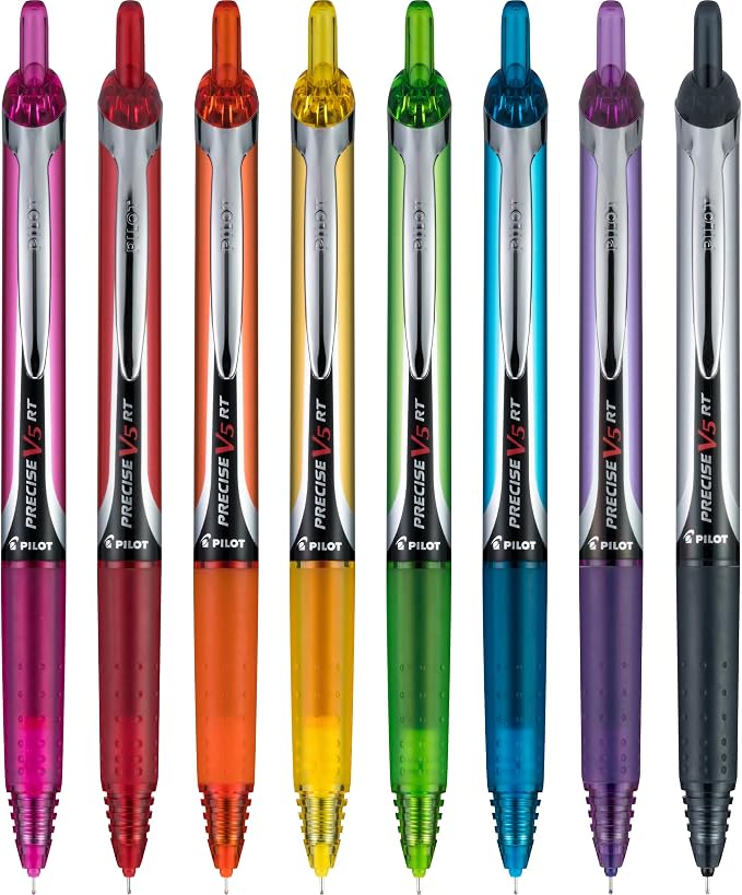 Pilot Precise V5 RT Refillable & Retractable Rolling Ball Pens, Extra Fine - Image 3