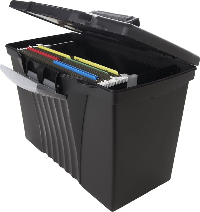 Storex Portable Letter/Legal Filebox - Image 6