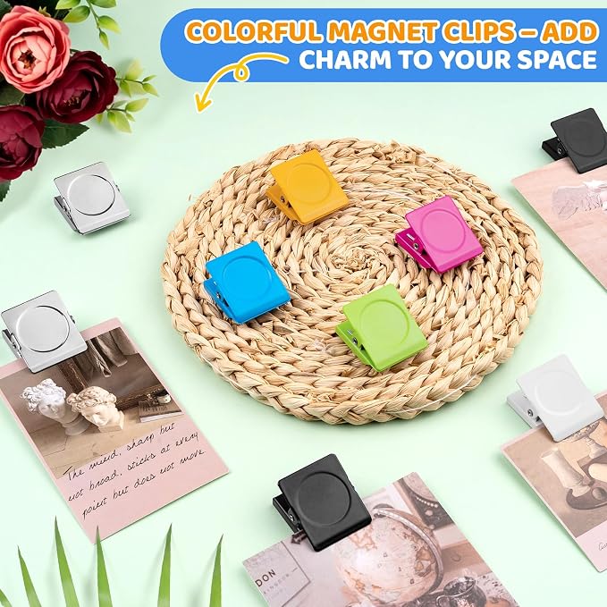 Grtard 24 Pack Magnetic Clips Heavy Duty, Refrigerator Magnets, Strong Magnetic - Image 7