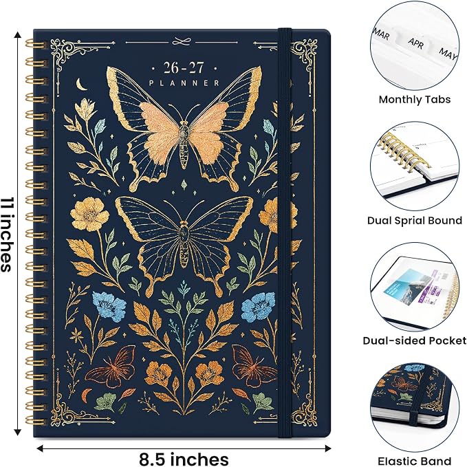 Planner 2026-2027, Hardcover Monthly and Weekly Academic Planner July 2026 - Image 4