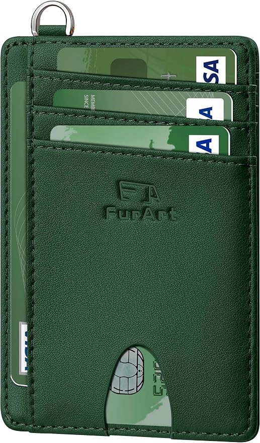 FurArt Slim Minimalist Wallet RFID Credit Card Holder by FurArt